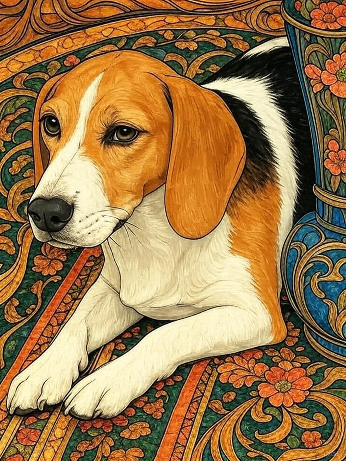 Cuadro personalizado estilo Art Nouveau